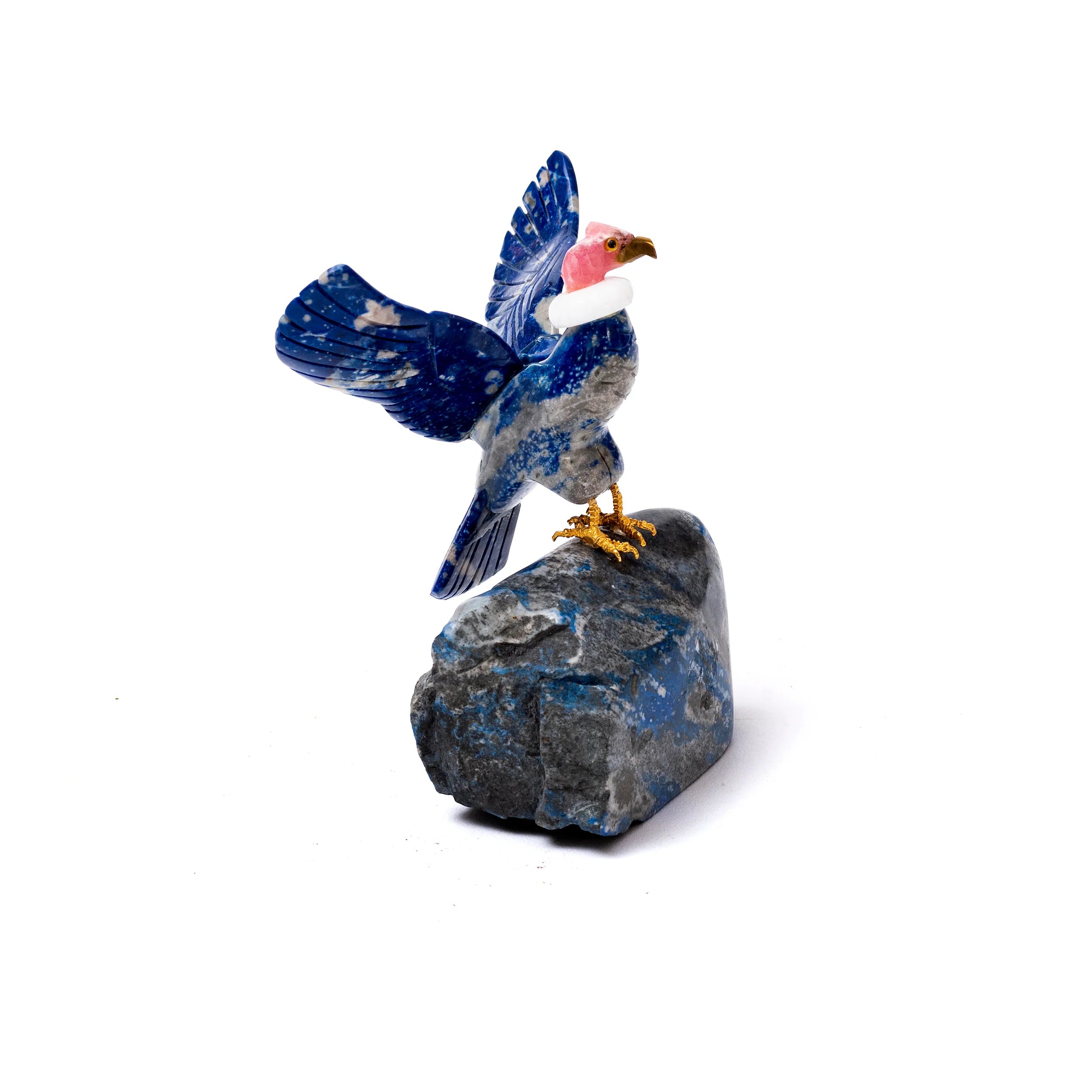 Lapis Lazuli Condor Statue Small | Handcrafted Decor - Image 3