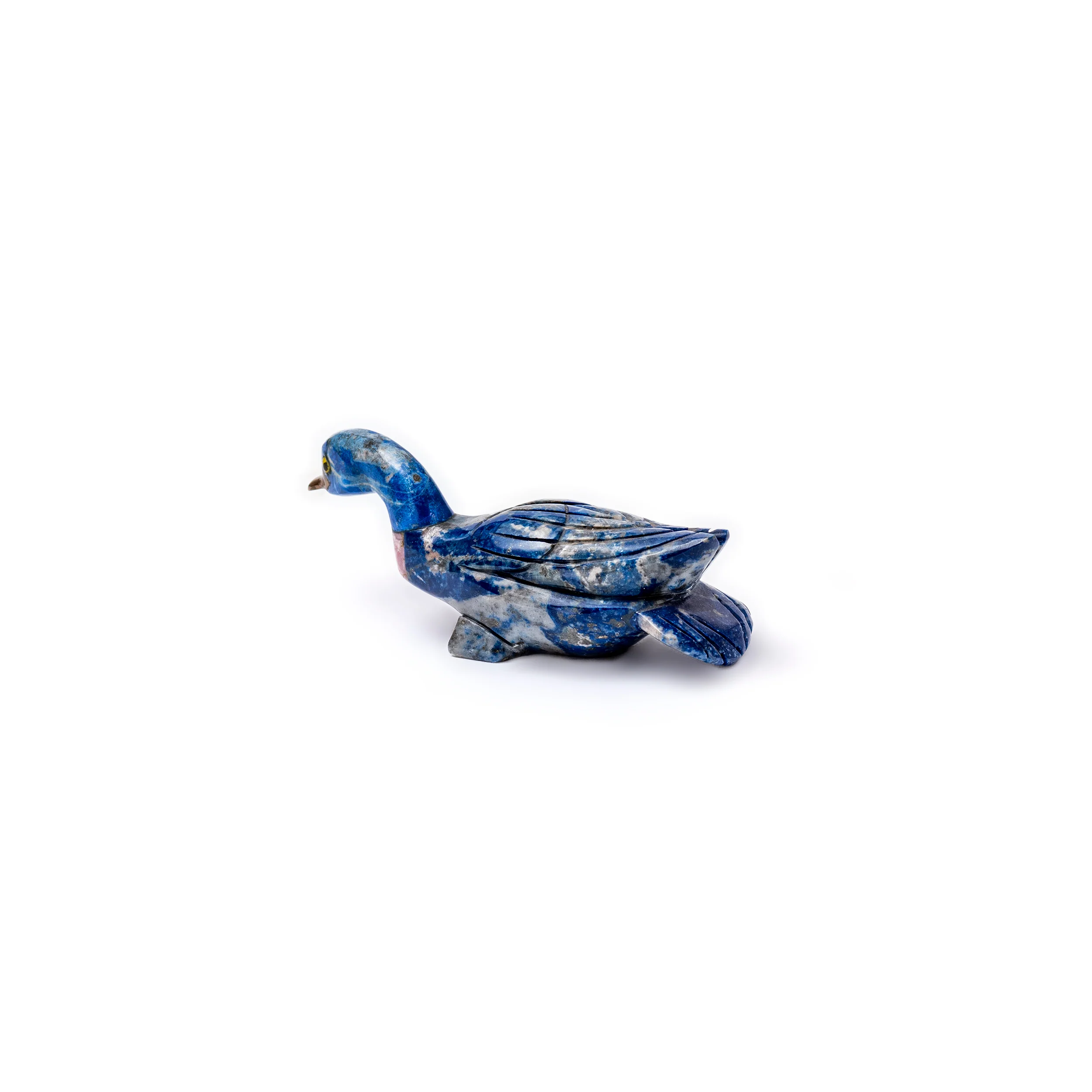 Lapis Lazuli Duck Figurine Size 2 | Artisan Carved Figurine - Image 3