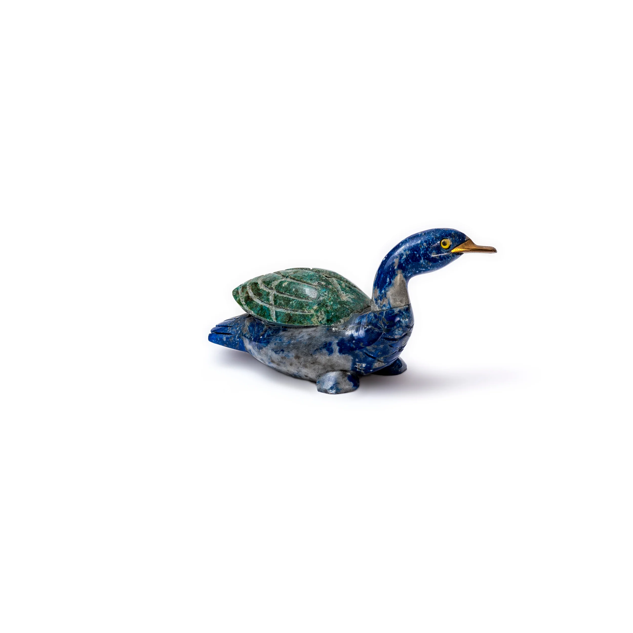 Lapis Lazuli Duck Figurine Size 2 | Artisan Carved Figurine - Image 4