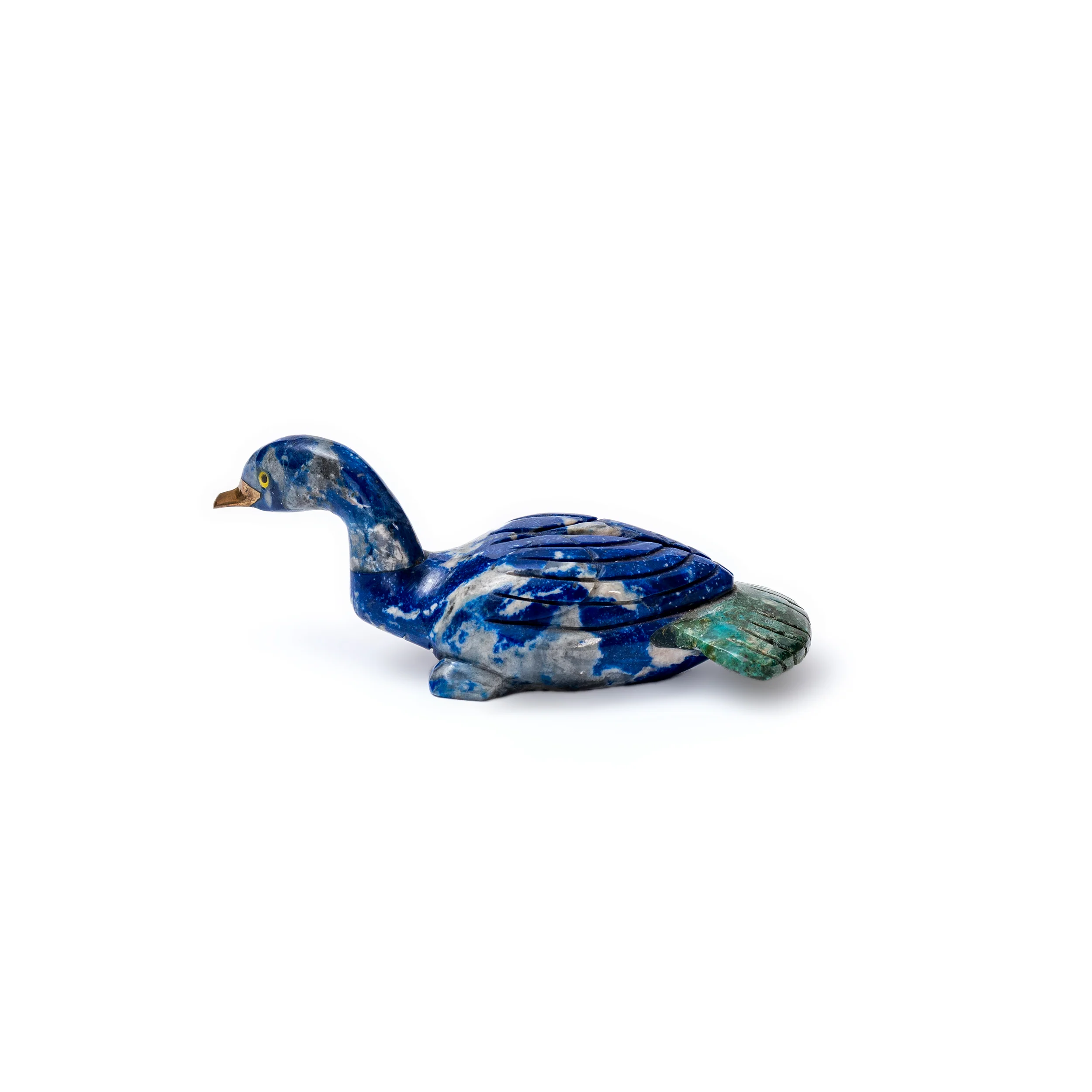 Lapis Lazuli Duck Figurine Size 2 | Artisan Carved Figurine - Image 6