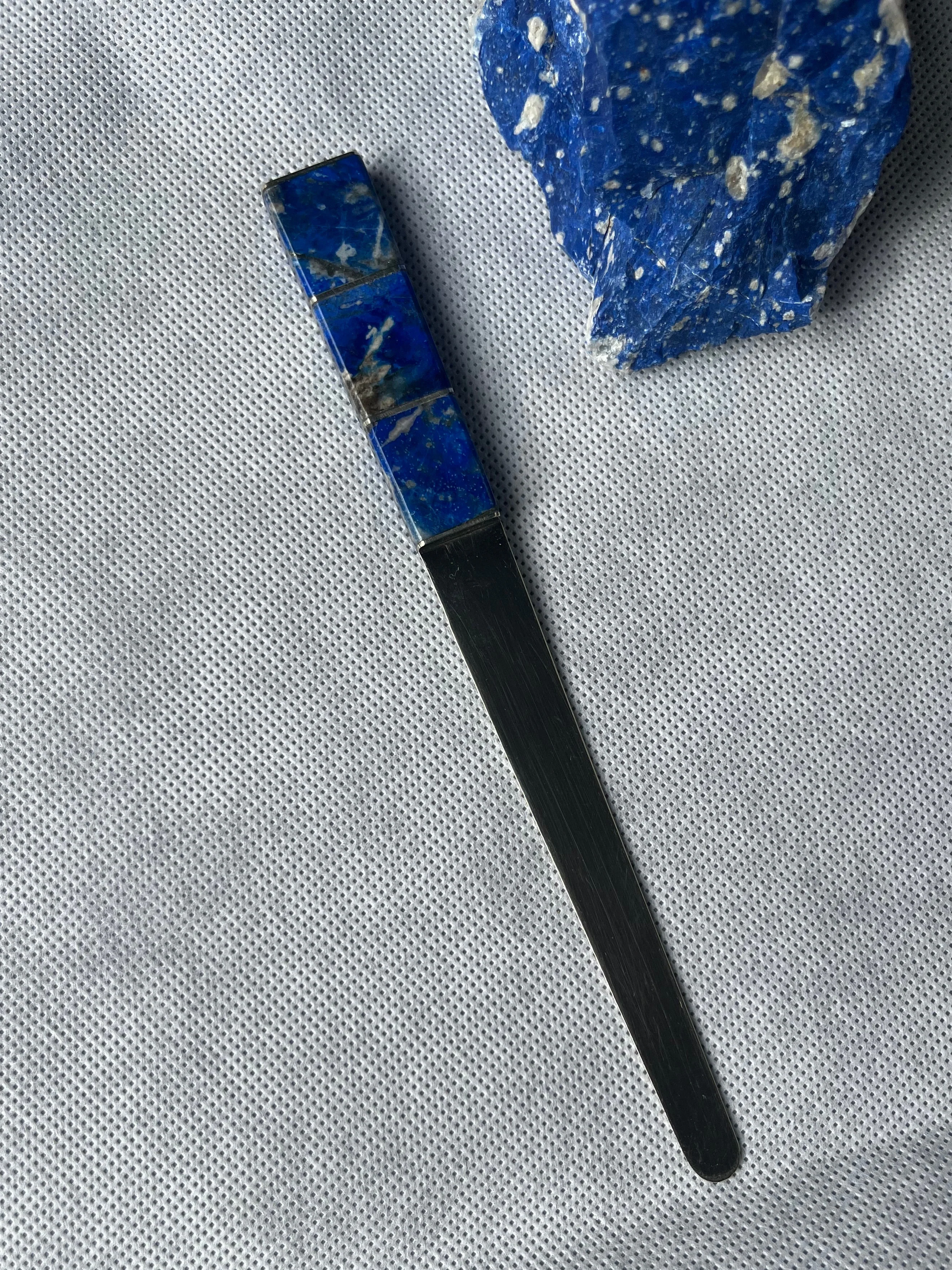 Lapis Lazuli Oval Letter Opener | Handcrafted Office Decor - Image 4