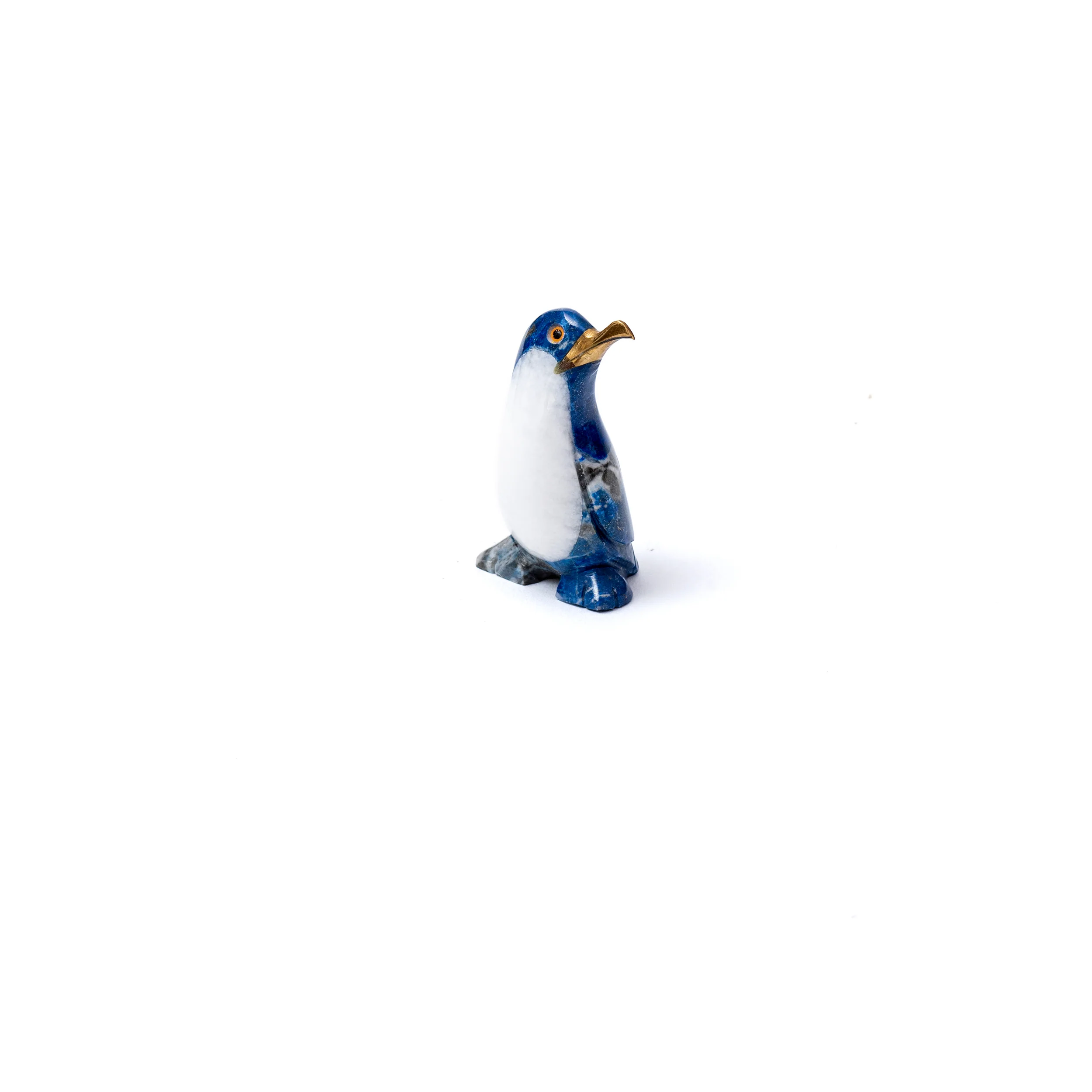 Lapis Lazuli Penguin Figurine Size 2 | Artisan Carved Decor - Image 3