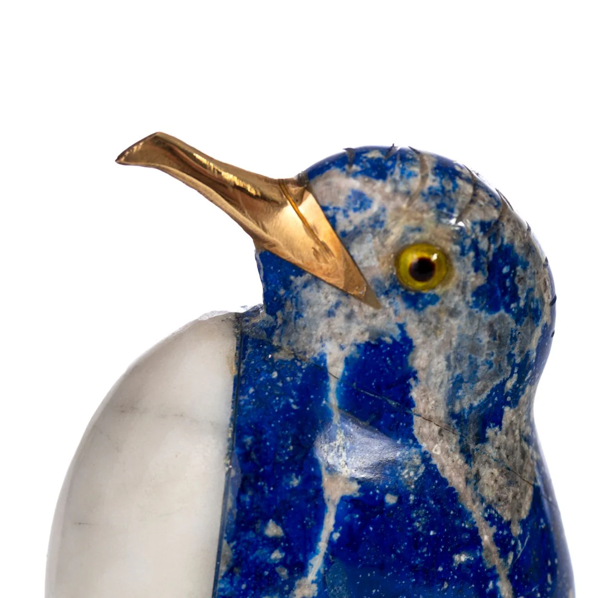 Lapis Lazuli Penguin Statue Size 7 | Artisan Decor Piece | - Image 3